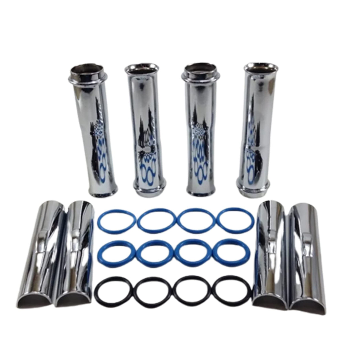 Street Sport Industries Push Rod Covers And Orings 1984 to 1999 Complete Set For Harley Davidson EVO