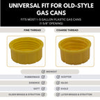 Mr Yellow Cap Gas Can Spout Replacement Kit - 2pack Universal Leakproof Angle Gas Can Nozzles Old Style & Vent Kit, Rigi