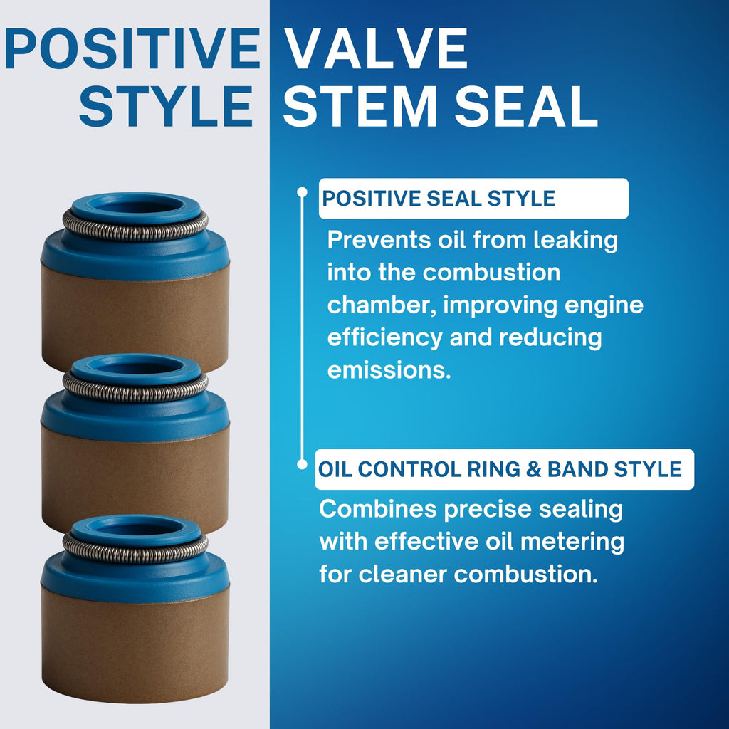 SSI 16pcs, Rubber Positive Valve Stem Seal - 3/8" Valve Stem and a .530"