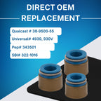 SSI 16pcs Thin Metal Body Valve Stem Seal - Fits an 11/32" Valve Stem & a