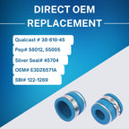 Street Sport Industries 16pcs Rubber Positive Valve Stem Seal - Fits an 11/32" Valve Stem and a .500" Guide O.D., Valve 