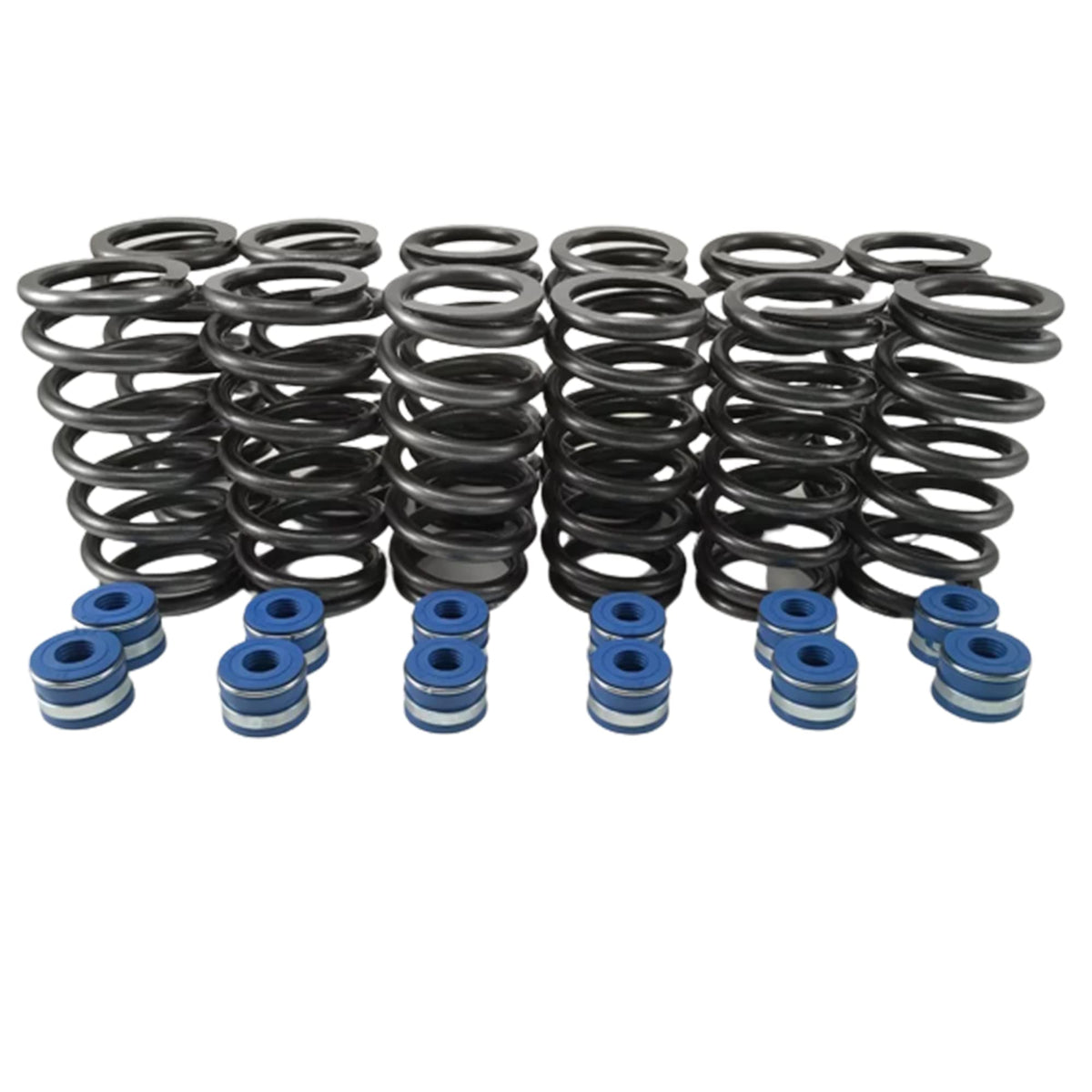 Street Sport Industries +60 lbs Valve Springs & Valve Seals For Cummins 6BT 12V 5.9L Dodge Ram 1989?1998 ? Chrome Silico