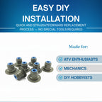 SSI Valve Stem Seal - 8pcs Top Hat Valve Stem Seal For Polaris RZR General