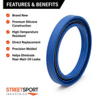 SSI Rear Main Crankshaft Seal for Honda B16A Engine; Silicone Seal, 1 Pack