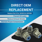 SSI Valve Stem Seal - 4pcs Top Hat Valve Stem Seal For Polaris Sportsman