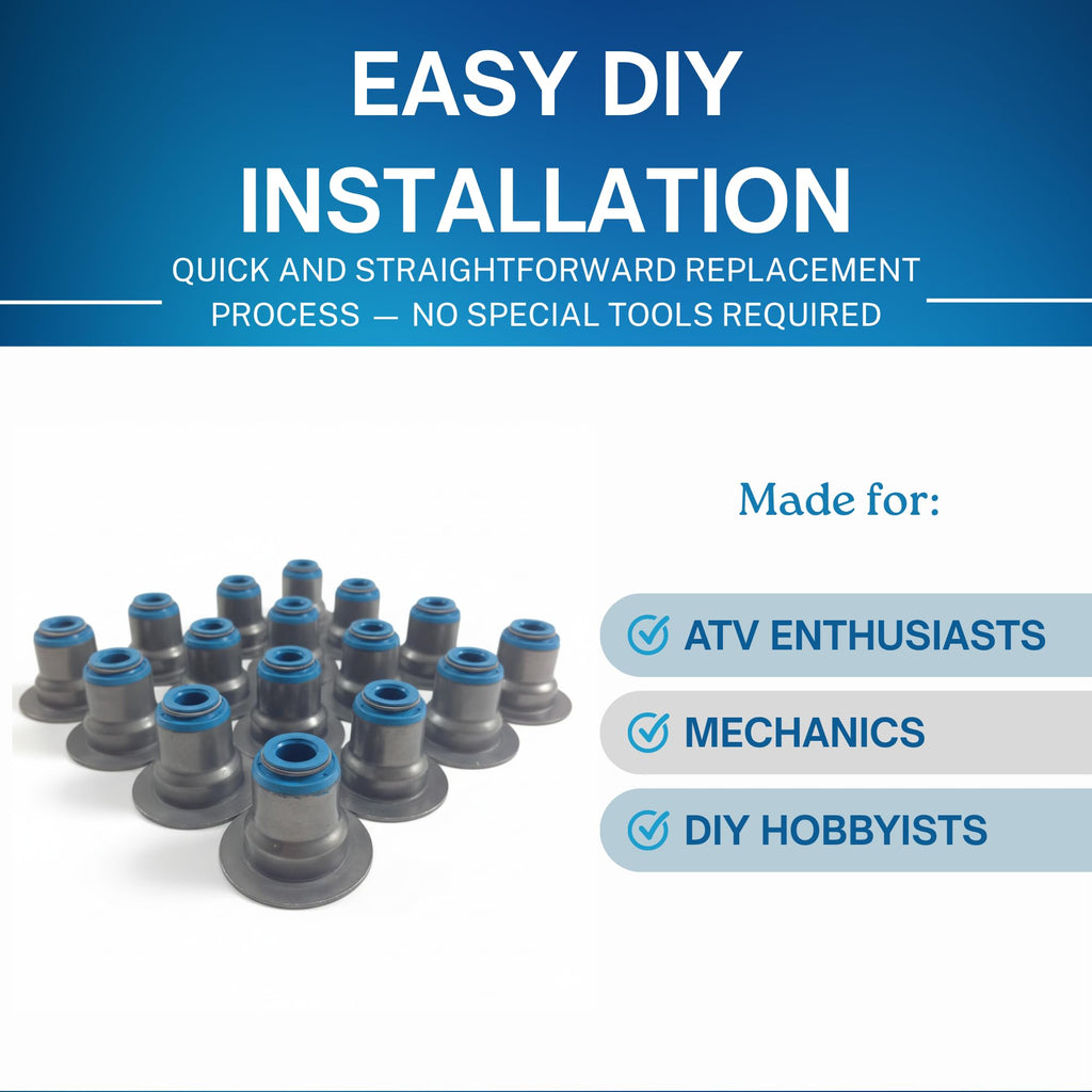 SSI Valve Stem Seal - 16pcs Top Hat ValveStemSeal For GM LS1 LS3 LS6 - 313"