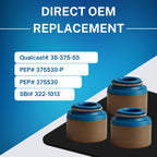 SSI 16pcs, Rubber Positive Valve Stem Seal - 3/8" Valve Stem and a .530"