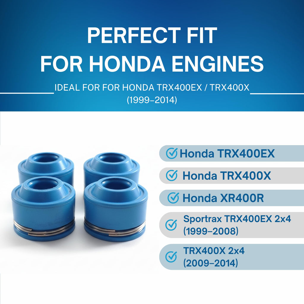 SSI Valve Stem Seal for Honda Engines - 4 Pack Valve Stem Seal Fits Honda