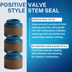 SSI Valve Stem Seals Set (16pcs) for Honda/Acura B18A B18B B20 B21 H23
