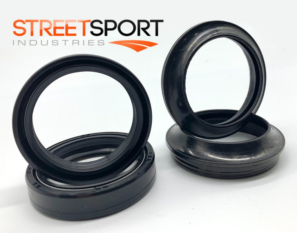 43mm Fork Oil & Dust Seals Ducati Monster Honda Kawasaki Suzuki Triumph HD Buell