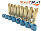 Kawasaki KZ900 KZ1000 (8) Bronze Guides + (8) Viton Ventil Dichtungen - 16 Pcs