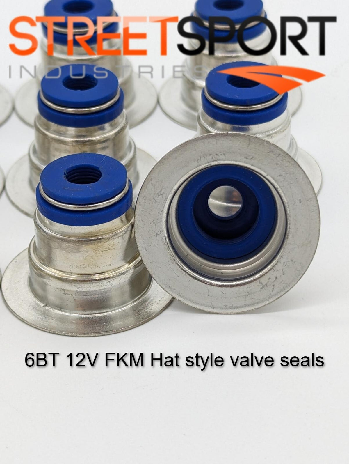 6BT 12V FKM hat style valve seals - ALL YEARS 89-98 - Set of 12 NEW!!