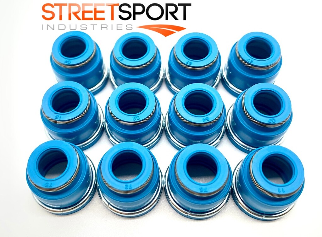Valve Seals Fits Nissan Forklift 2.8L SOHC 12v TB42 TB45 FKM - Set of 12 - NEW