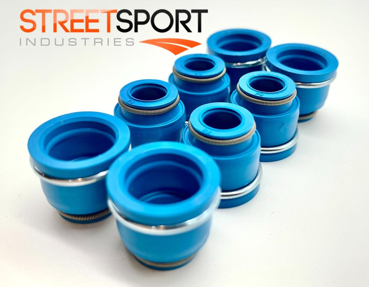 Valve Seals Fits 72-02 Isuzu SOHC 8v G180Z 4FB1 G200Z 4ZC1 C223 4ZD1 4ZE1 FKM 8