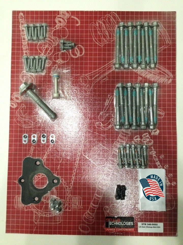 GM LS Engine 4.8 5.3 5.7 6.0 6.2 7.0 Cam Change Bolt Kit - 62 Pc - STR 346-9002