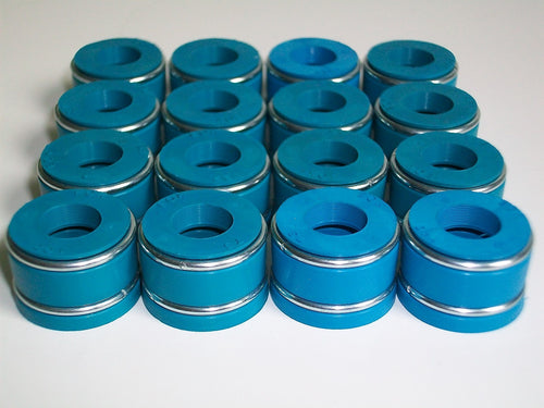 FKM Positive Valve Seals - 11/32" X .500" - Set of 16 - Fits SBC BBC SBF - NEW