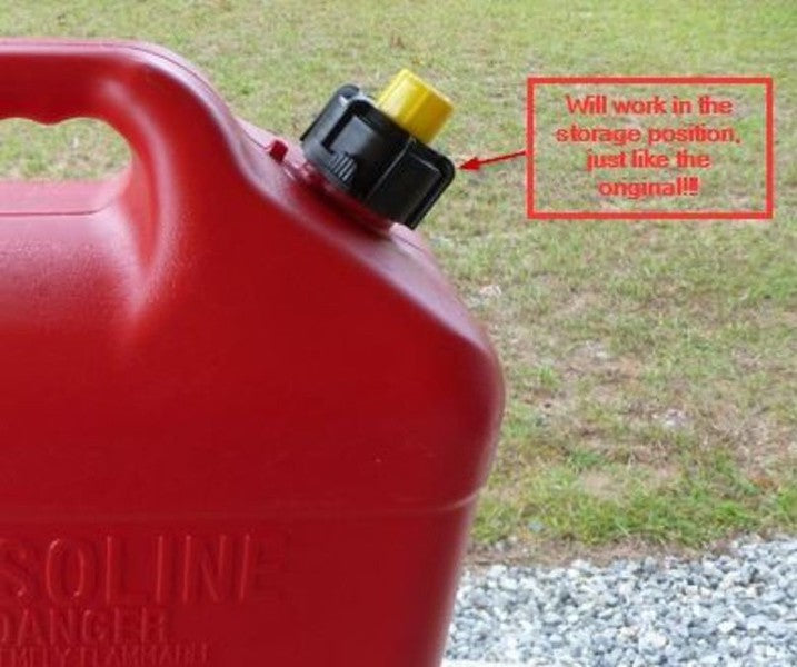 Mr. Yellow Cap Blitz Gas Can Black Nozzle Spout Retaining Rings - Vintage Replacement